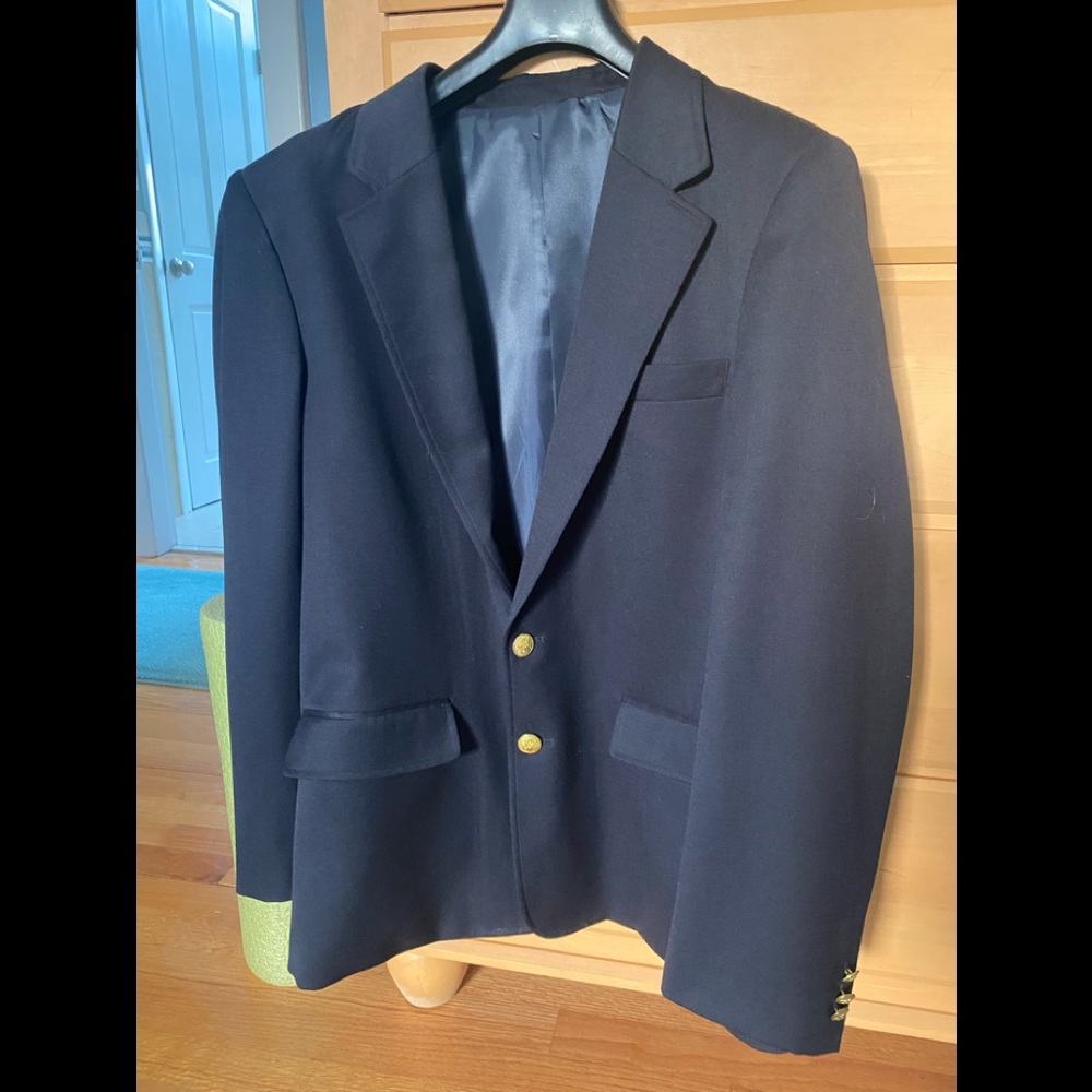 Young men’s blue blazer